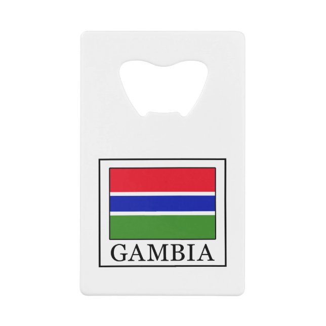 Gambia Kreditkarten Flaschenöffner (Vorderseite)