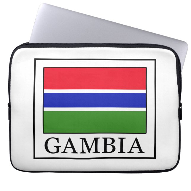 Gambia Laptopschutzhülle (Vorderseite)