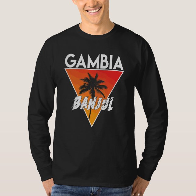Gambia mit sonnigen Farben T-Shirt (Vorderseite)