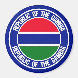 Gambia Round Emblem Magnet