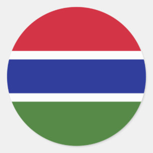 Gambia Runder Aufkleber