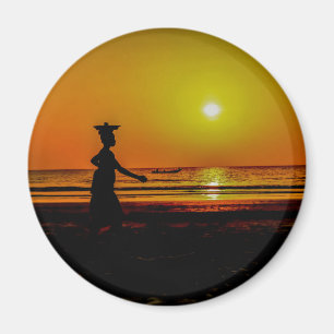 Gambia-Sonnenuntergang Magnet