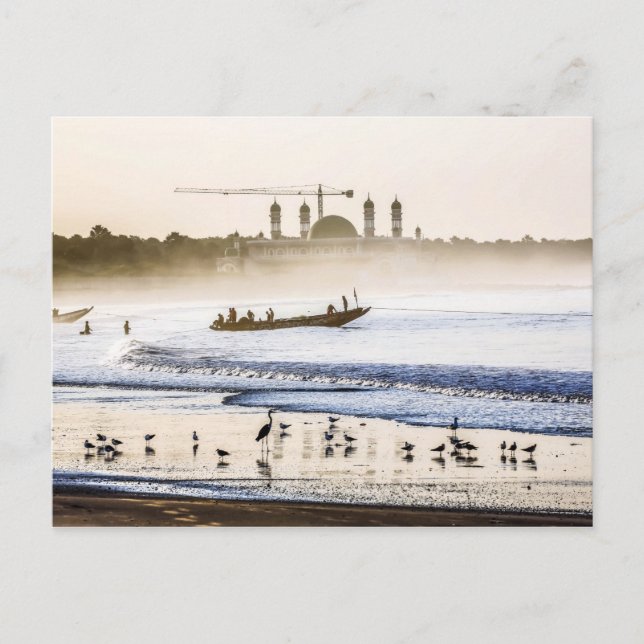 Gambia Sunrise Postcard Postkarte (Vorderseite)