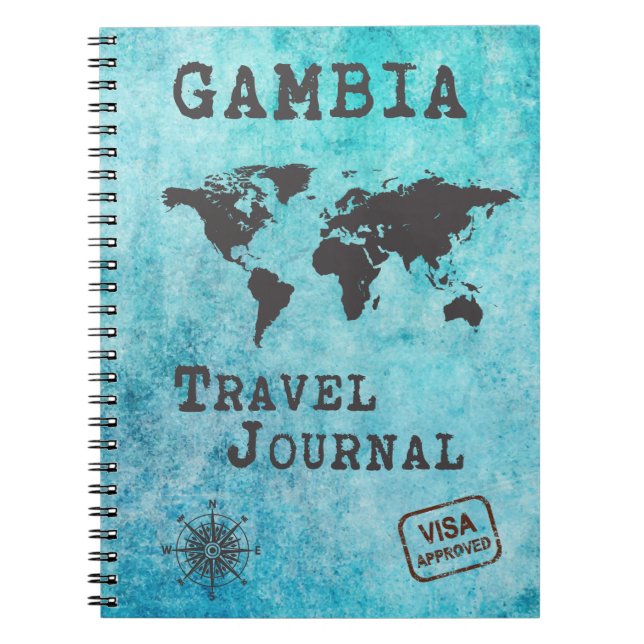 Gambia Travel Journal Reiseplaner Notizblock (Vorderseite)