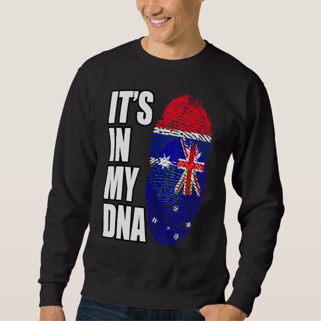 Gambian und australisches Mix-DNA-Flaggengebiet Sweatshirt (Vorderseite)