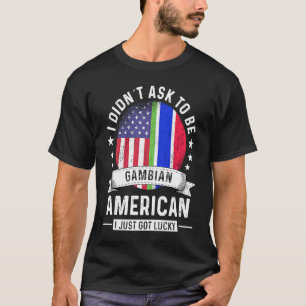 Gambischer amerikanischer Patriot gewachsen Humorf T-Shirt