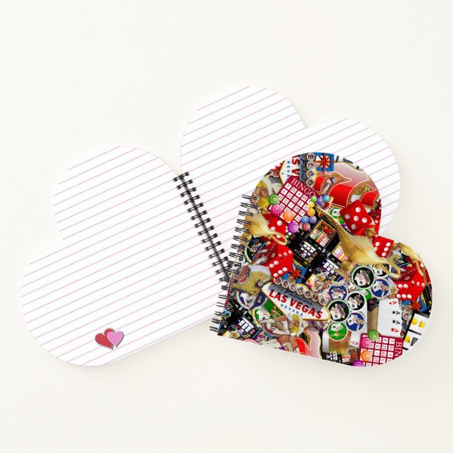 Gamblers Delight - Las Vegas Icons Collage Notizbuch (Innenseite)