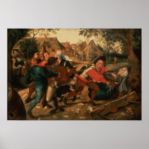 Gamblers Quarreling Poster