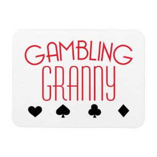 Gambling Granny Magnet