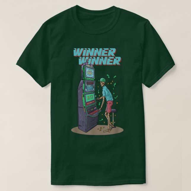 Gambling Skeleton  T-Shirt (Design vorne)