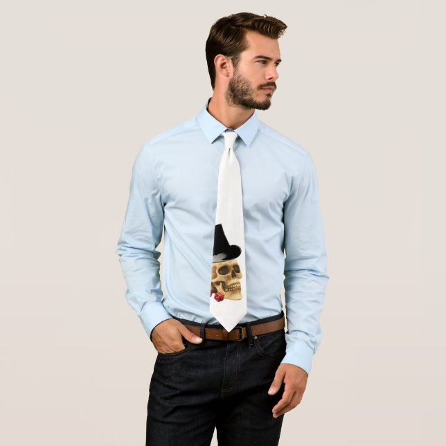 Gambling Skull wedding groom Krawatte (Beispiel)