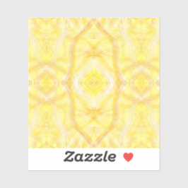 Gamboge Abstract Yellow White Watercolor Art Aufkleber