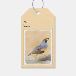 Gambrel's Quail Painting Original Bird Art Geschenkanhänger