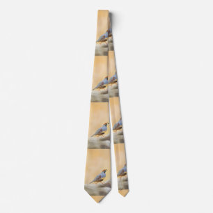 Gambrel's Quail Painting Original Bird Art Krawatte