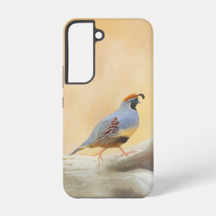 Gambrel's Quail Painting Original Bird Art Samsung Galaxy Hülle