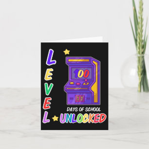 Game Arcade Controller Level 100 Days of School Karte