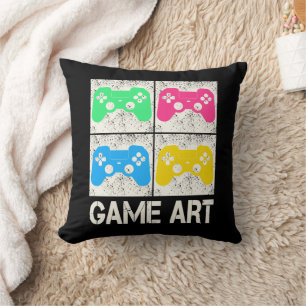 Game Art Vintag Gamepad Retro Controller Gamer Kissen