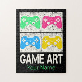 Game Art Vintag Gamepad Retro Controller Gamer Puzzle