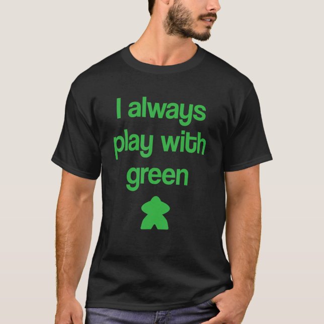 Game auf der Green Meeple T-Shirt (Vorderseite)