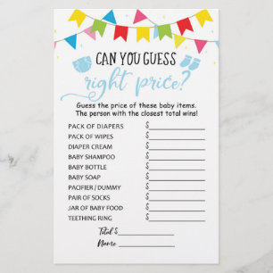 Game Baby Shower Party zum richtigen Preis