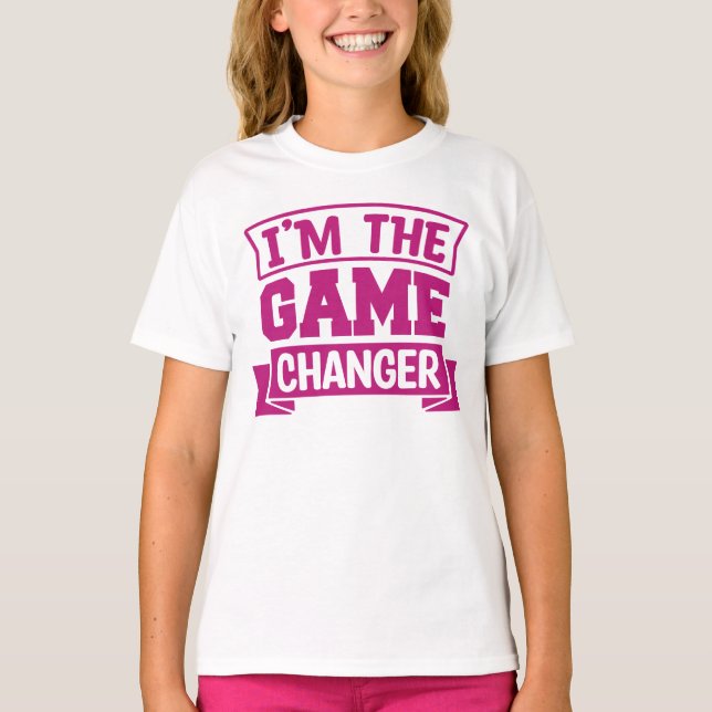 Game Changer Girls’ T - Shirt - Motivierend Kinder (Vorderseite)