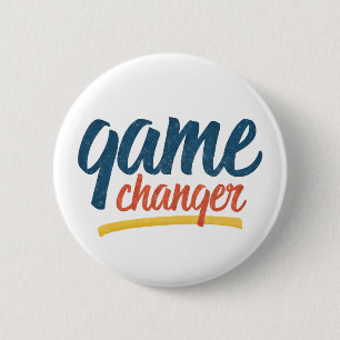 Game Changer Retro Distressed Button