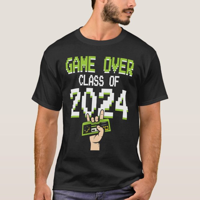 Game Class Of 2024 College School Graduation Senio T-Shirt (Vorderseite)