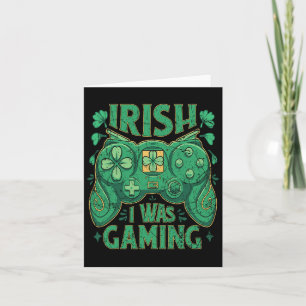 Game Controller Irish Gamer Boys St Patricks Day Karte