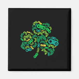 Game Controller Kleeblatt St Patricks Day Boys Men Magnet