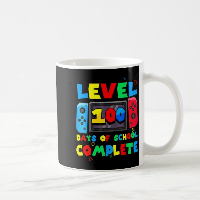 Game Controller Level 100 Days Of School Complete  Kaffeetasse (Rechts)