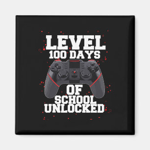 Game-Controller-Stufe 100 Tage Schulfreigabe Magnet