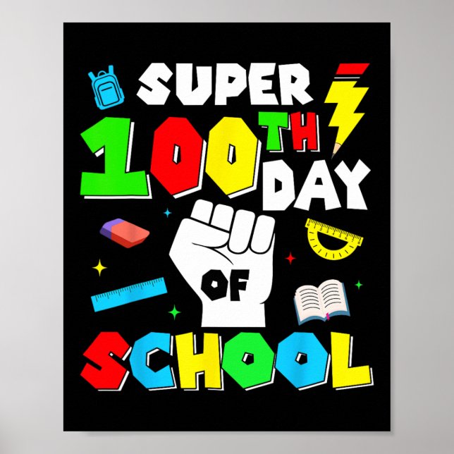 Game-Controller-Stufe 100 Tage Schulfreigabe Poster (Vorne)