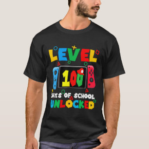 Game-Controller-Stufe 100 Tage Schulfreigabe T-Shirt