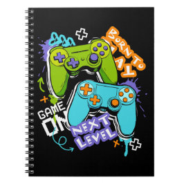 Game controllers Graffiti  Gaming Born To Play  Notizblock