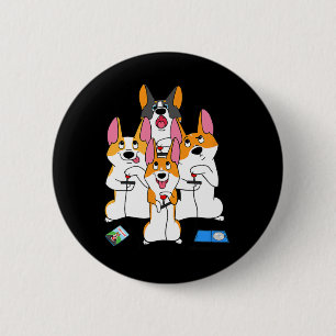 Game Corgi Video Game Graphic Gamer Meme Gaming Button