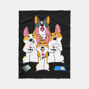 Game Corgi Video Game Graphic Gamer Meme Gaming Fleecedecke