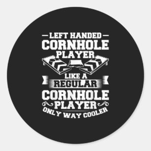 Game Cornholer Toss Game Tossing Bean Bag Cornhole Runder Aufkleber