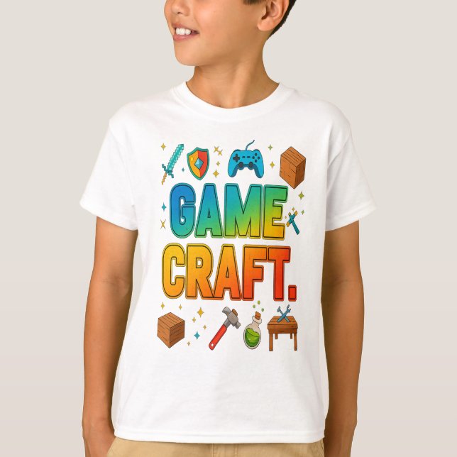 Game Craft Retro Gamer T - Shirt (Vorderseite)