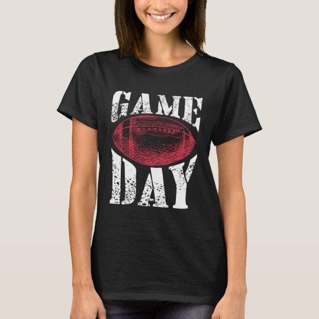 Game Day American Football T-Shirt (Vorderseite)