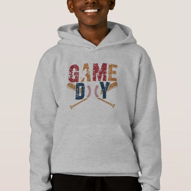 Game Day Baseball Graphic Hoodie (Vorderseite)