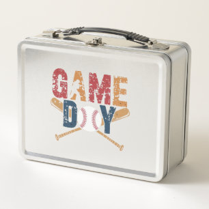 Game Day Baseball Graphic Metall Brotdose