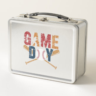 Game Day Baseball Graphic Metall Brotdose