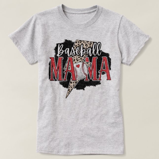 Game Day Baseball Mom Tee - Baseball Graphic Tee (Design vorne)