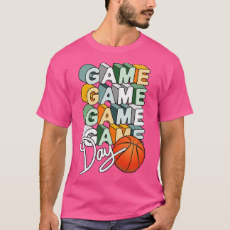 Game Day Basketball Art T-Shirt