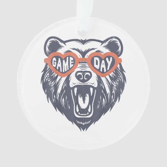 Game Day Bear Ornament (Vorderseite)