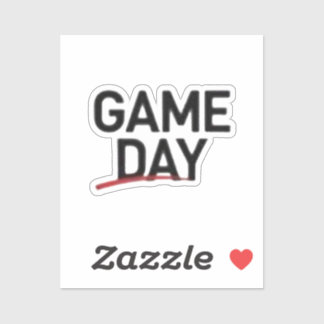 Game Day Bold Statement Design Aufkleber