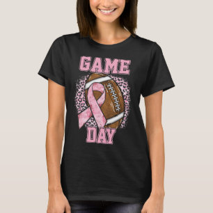 Game Day - Brustkrebs Bewusstsein Pink Football M T-Shirt