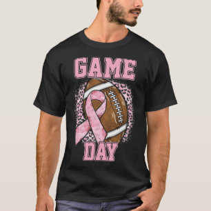 Game Day - Brustkrebs Bewusstsein Pink Football M T-Shirt