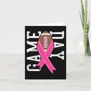 Game Day - Brustkrebs-Bewusstsein Pink Football R Karte
