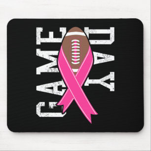 Game Day - Brustkrebs-Bewusstsein Pink Football R Mousepad